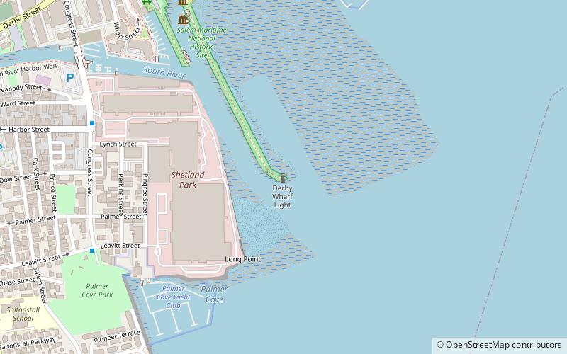 Derby Wharf Light location map