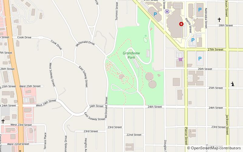 Grandview Park Music Pavilion location map