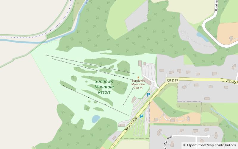 Sundown Mountain Resort location map