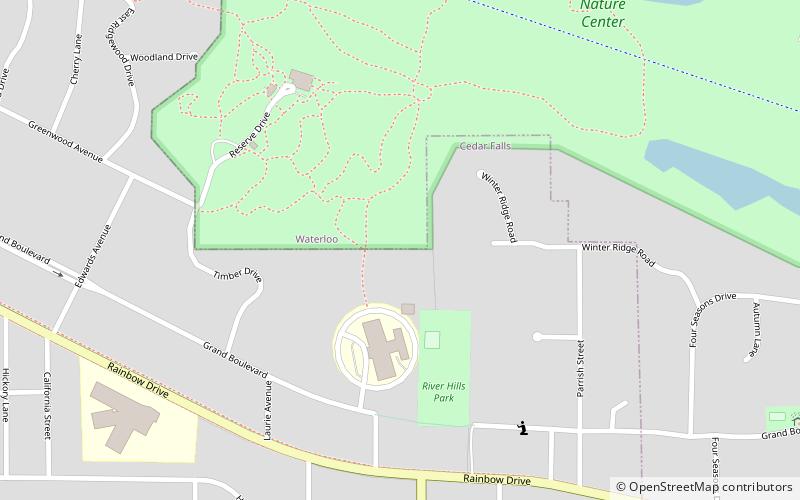 Hartman Reserve Nature Center location map
