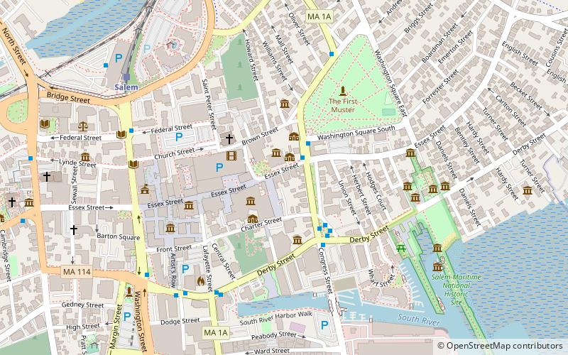 Crowninshield–Bentley House location map