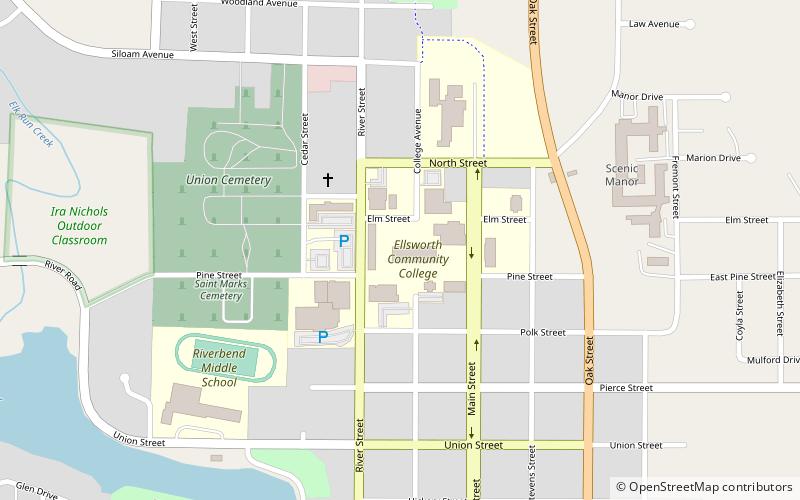 Ellsworth Community College location map