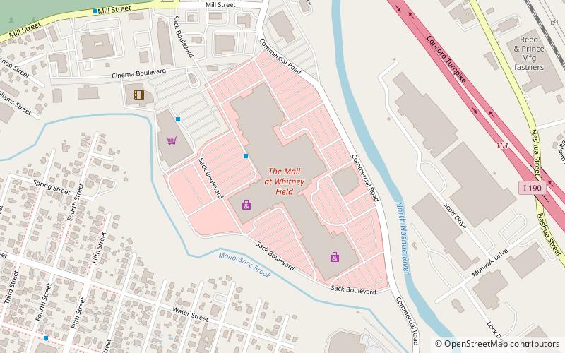 The Mall at Whitney Field location map