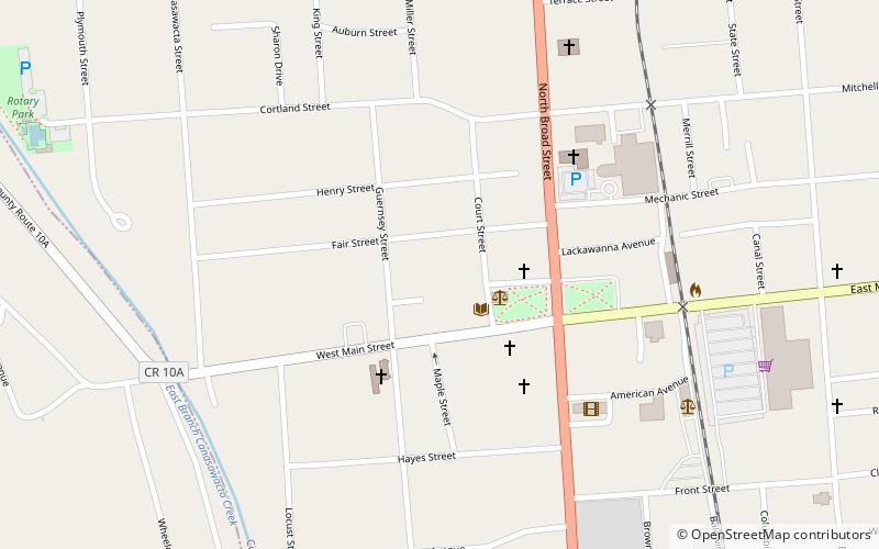 Chenango County Courthouse District location map