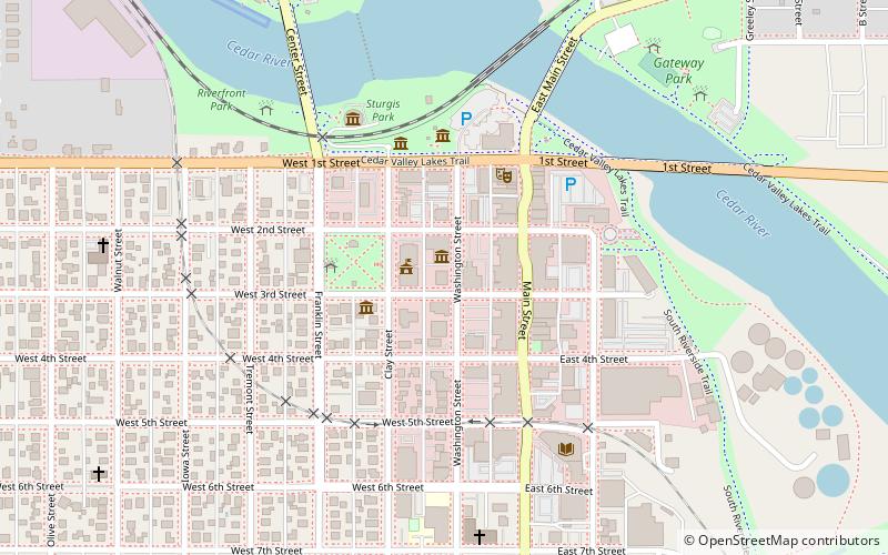 Cedar Falls Post Office location map