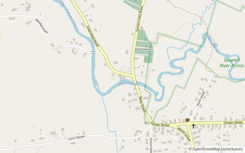 Montague location map