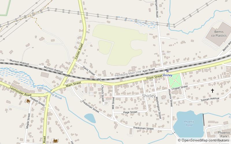 Shirley location map