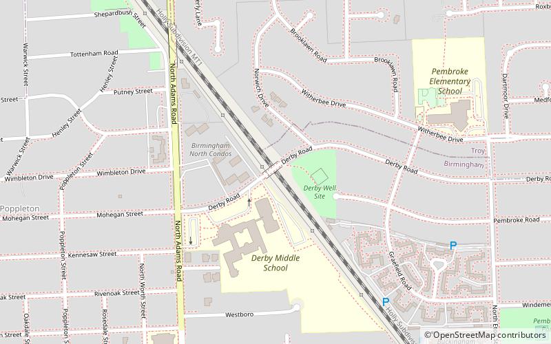 Derby Street-Grand Trunk Western Railroad Bridge location map