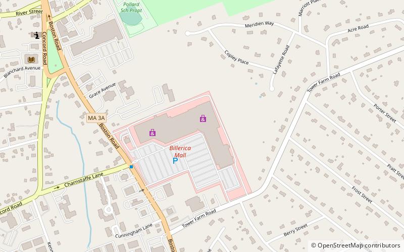 Shops at Billerica location map