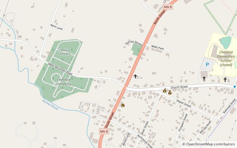 Hall's Tavern location map