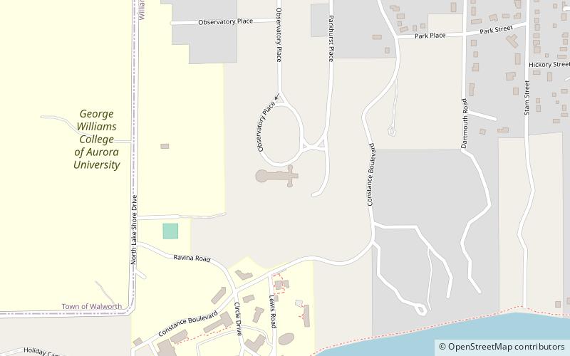 Yerkes-Observatorium location map