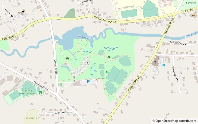 Ipswich River Park location map