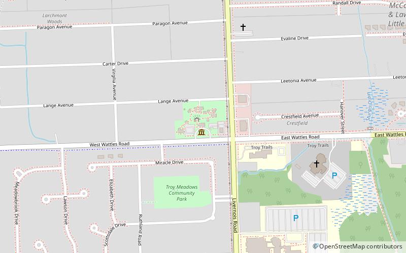 Troy Historic Village location map