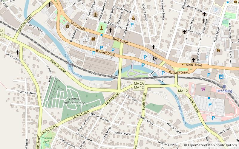 Putnam Street Lanes Fitchburg location map