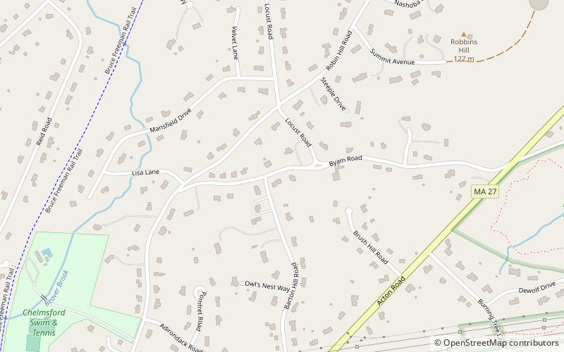 Barrett–Byam Homestead location map