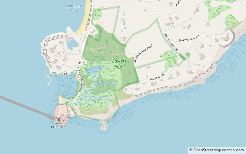 Eastern Point Light location map