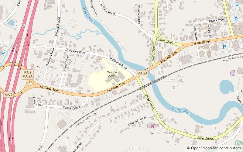 Newton Street School location map