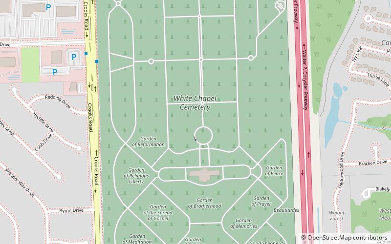 White Chapel Memorial Cemetery location map