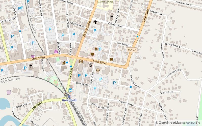 United States Post Office–Greenfield Main location map