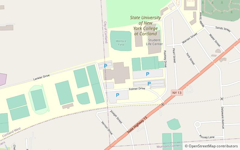 Alumni Arena location map