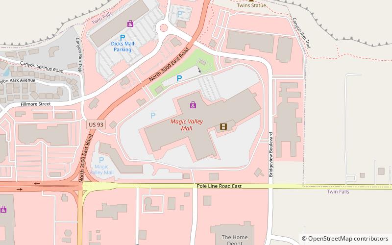 Magic Valley Mall location map