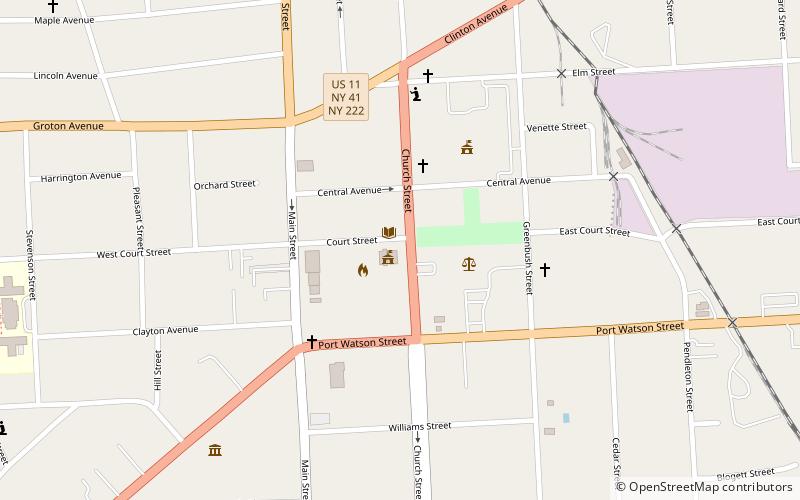 First Presbyterian Church Complex location map