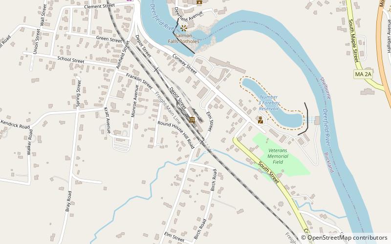 Shelburne Falls Trolley Museum location map