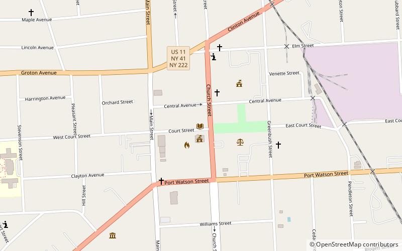 Cortland Free Library location map