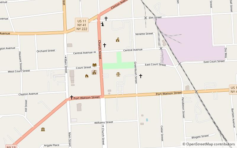 Cortland County Courthouse location map