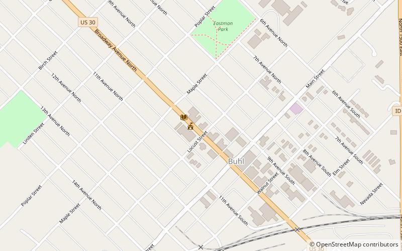 buhl city hall location map