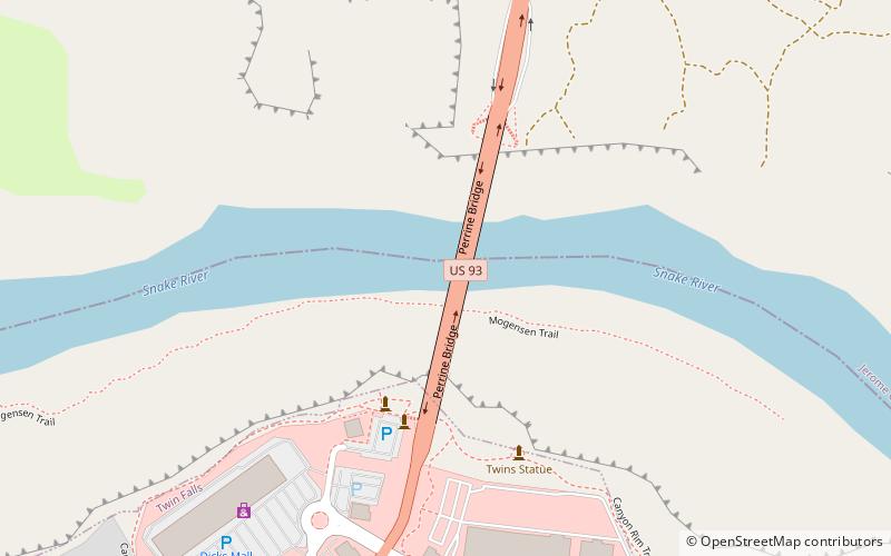 Perrine Bridge location map