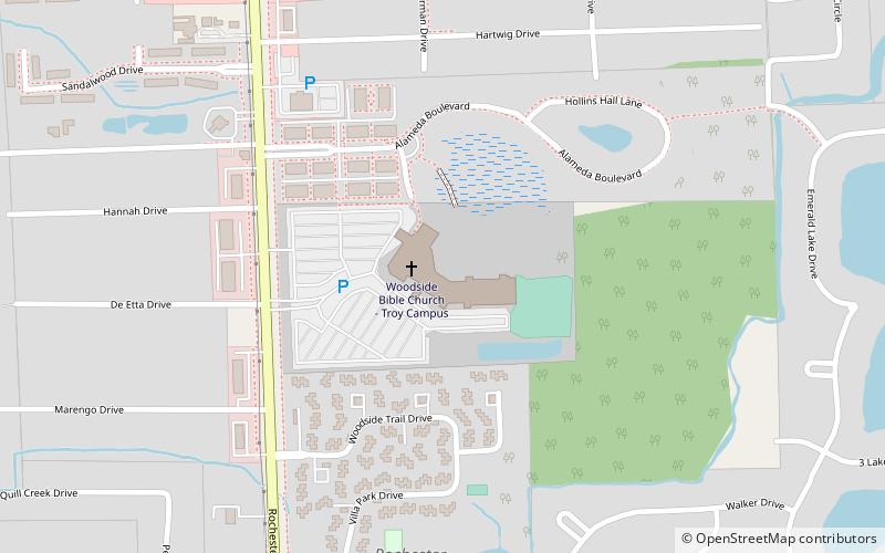 Woodside Bible Church location map