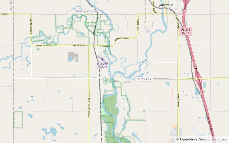 James Newell Barn location map