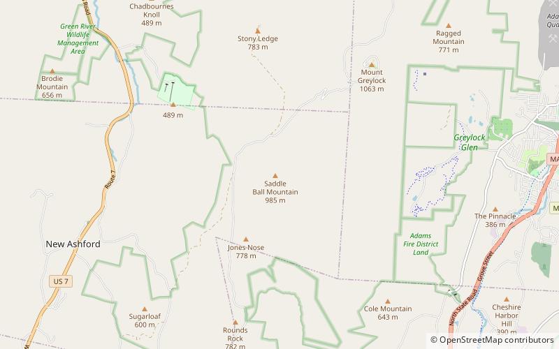 Saddle Ball Mountain location map