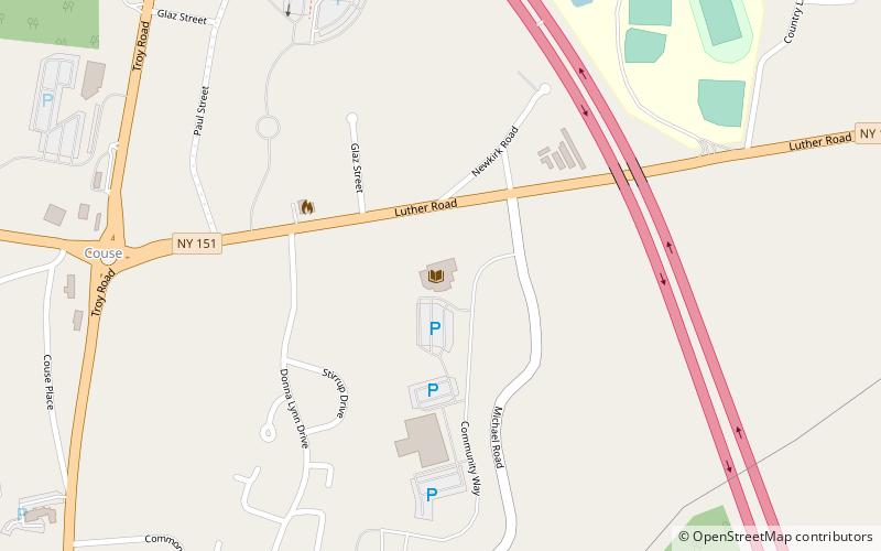 East Greenbush Community Library location map