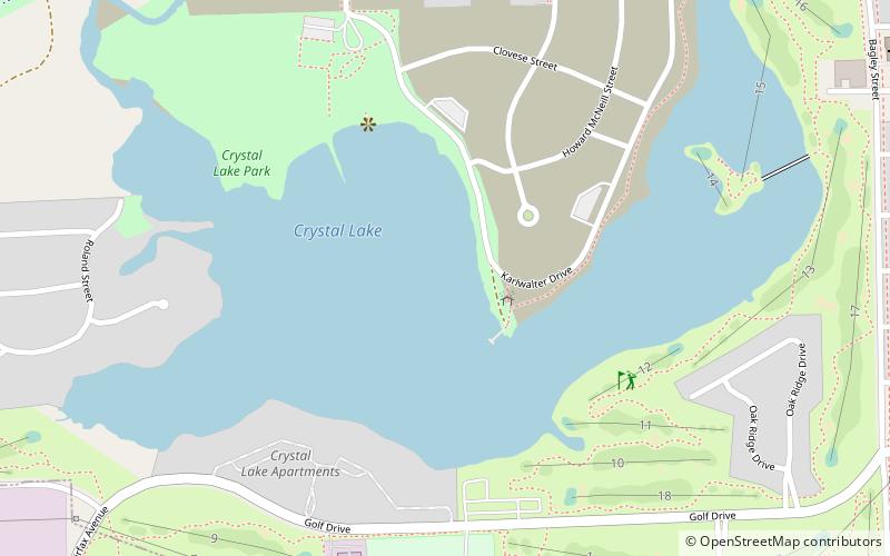 crystal lake pontiac location map