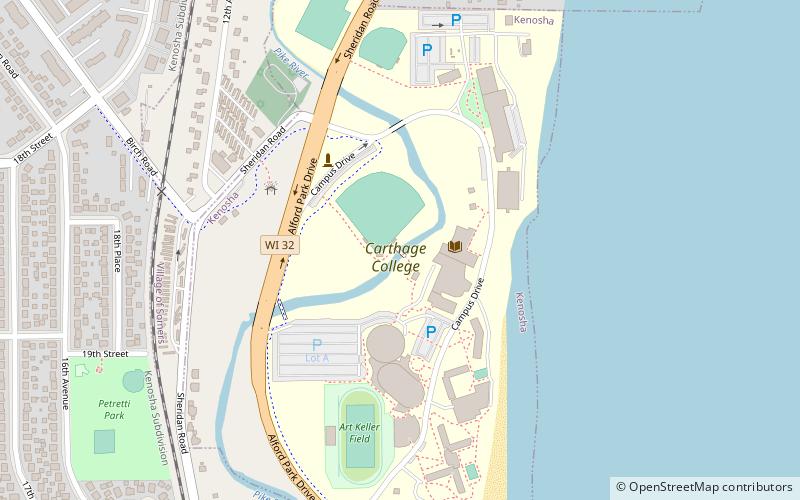 Carthage College location map