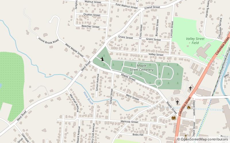 Maple Street Cemetery location map