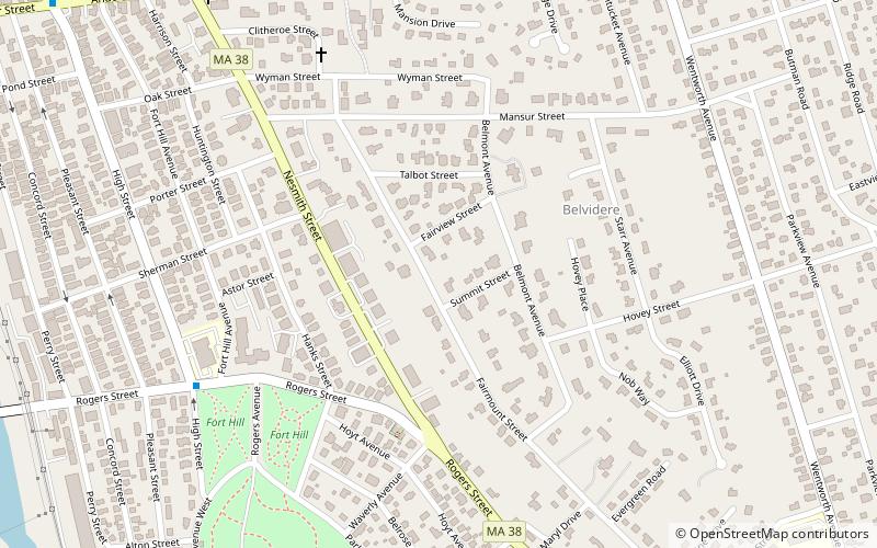 Belvidere Hill Historic District location map