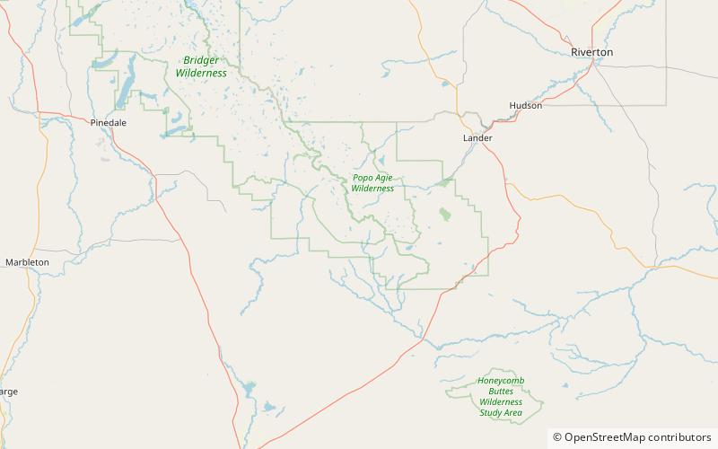 mount nystrom bridger wilderness location map