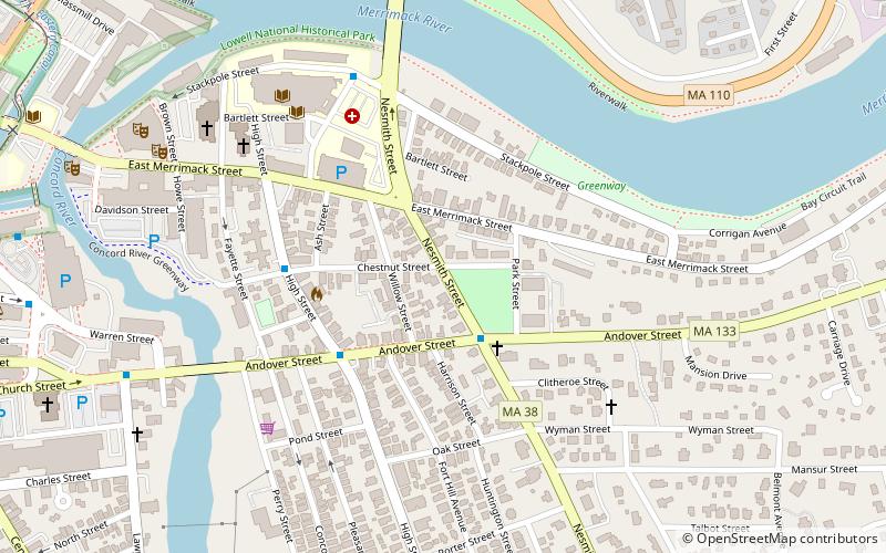 Washington Square Historic District location map
