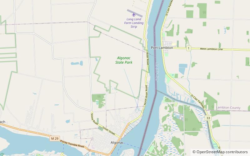 Park Stanowy Algonac location map