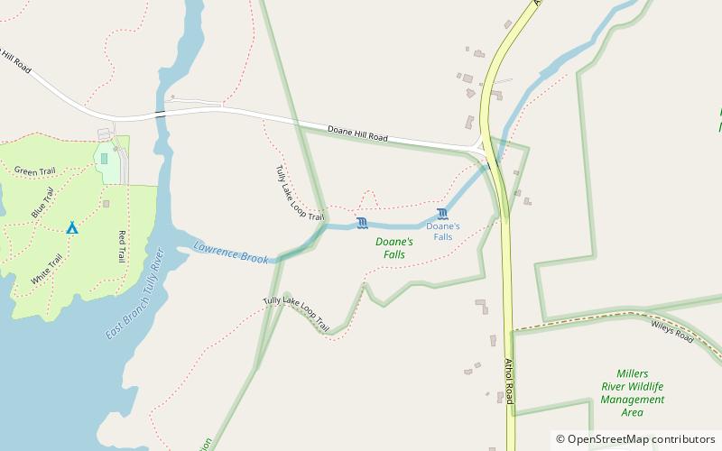 Doane’s Falls location map