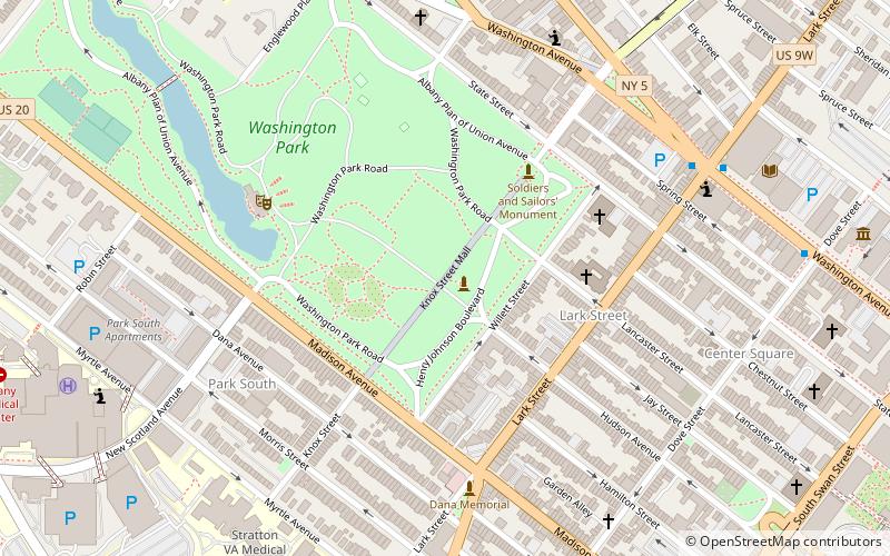 Knox Street Historic District location map