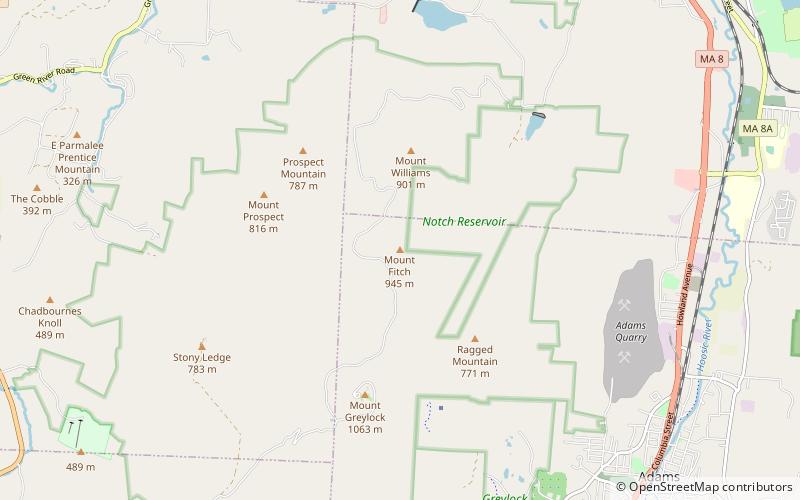 Mount Fitch location map