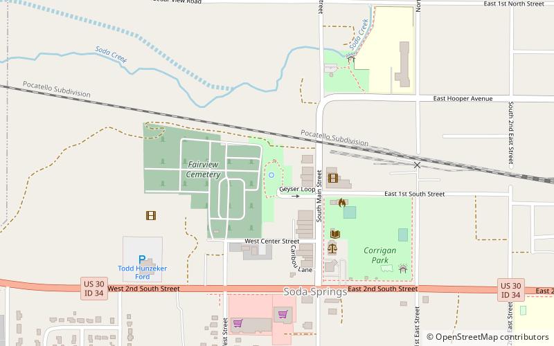 Geyser Park location map