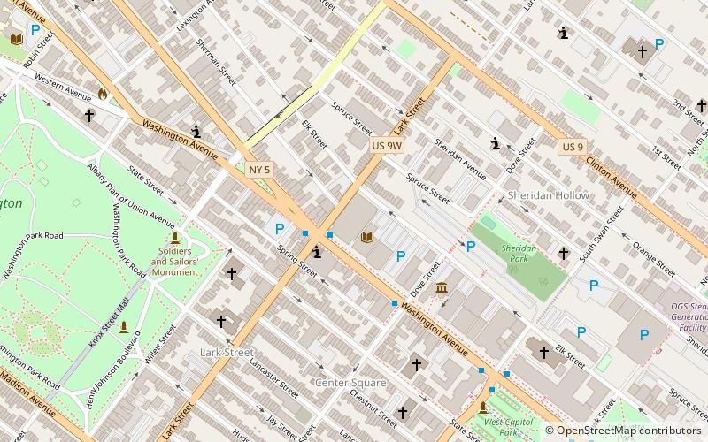Washington Avenue Armory location map