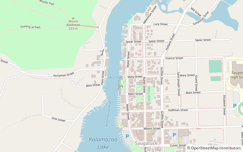 Saugatuck Chain Ferry location map