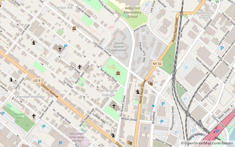 Ten Broeck Mansion location map