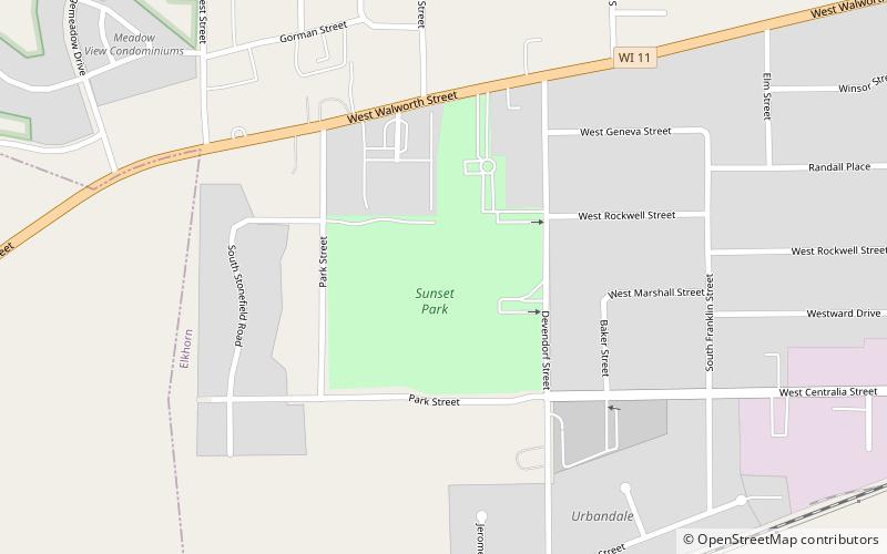 Elkhorn Band Shell location map